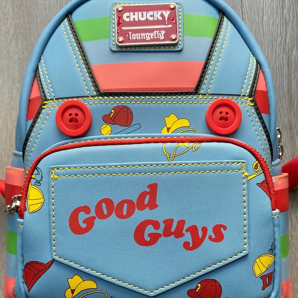 COPY - Loungefly Horror Mini Backpack Child's Play Cosplay CHUCKY